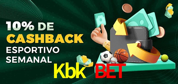 10% de bônus de cashback na Kbk Bet